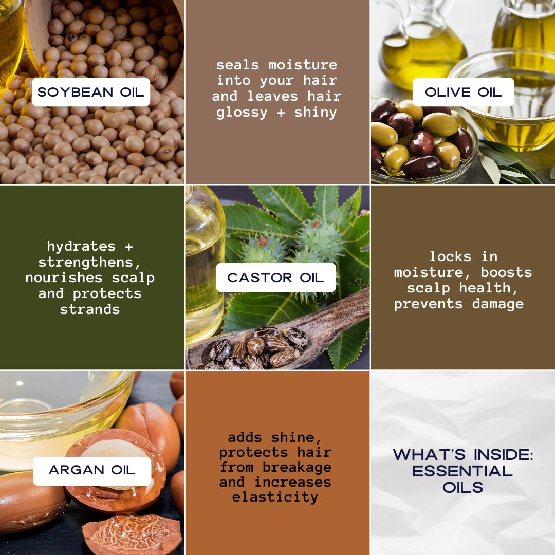 YOUNG KING HAIR CARE Kids Essential Oils For Boys | Nourish and Strengthen Natural Curls | Plant-Based and Harm-Free | 4 oz