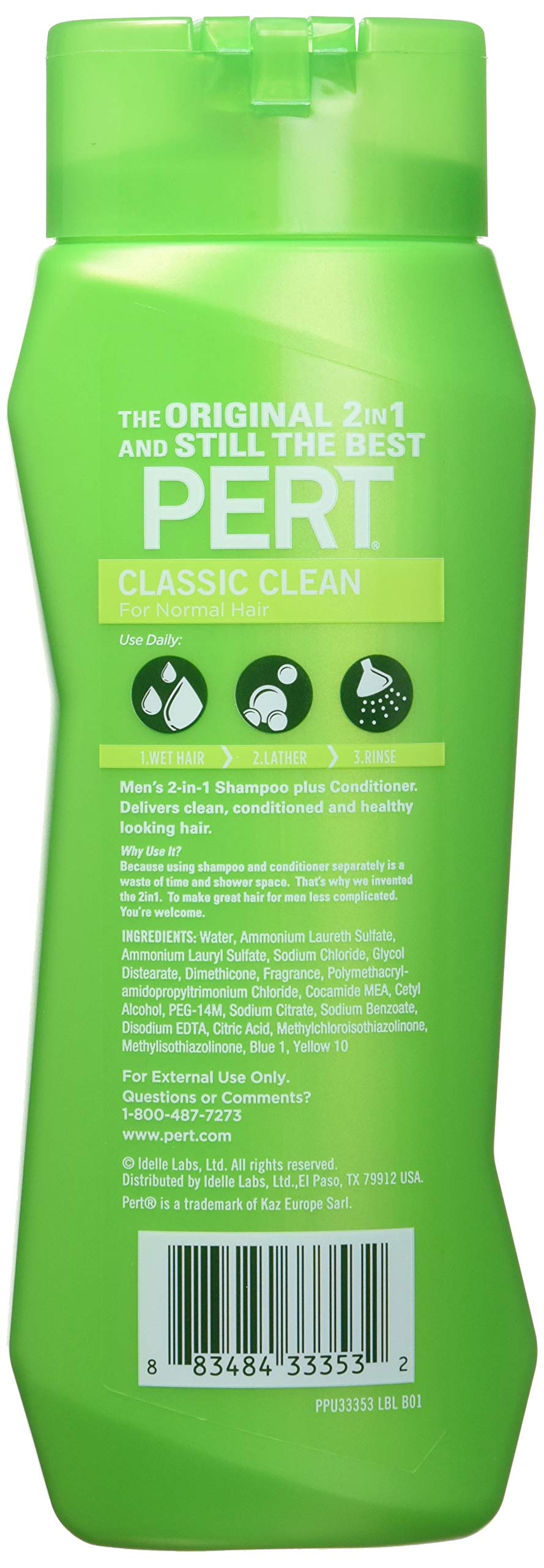 Medium Conditioning Formula 2 In 1 Shampoo and Conditioner For Normal Hair Unisex by Pert Plus 13.5 Ounce