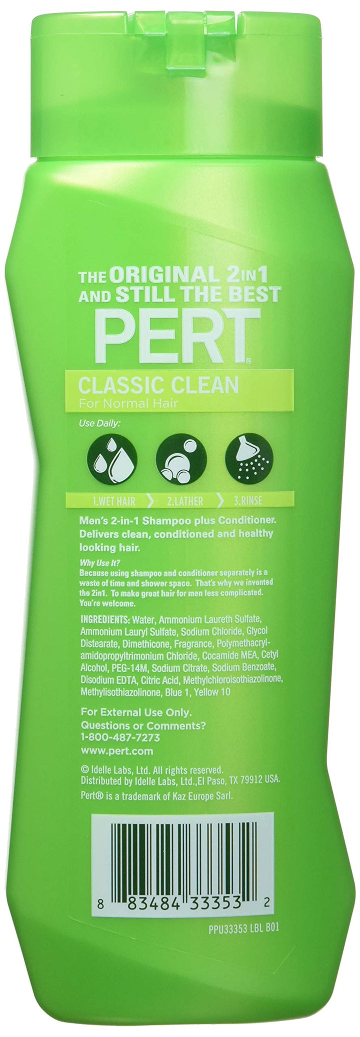 Medium Conditioning Formula 2 In 1 Shampoo and Conditioner For Normal Hair Unisex by Pert Plus 13.5 Ounce