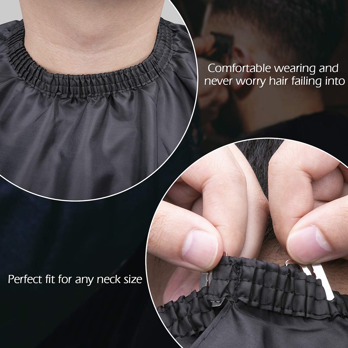 Professional Home Hair Cutting Kit Home Haircutting Scissors Barber/Salon/Home Thinning Shears Kit with Comb and Case Black Cape for Men Women