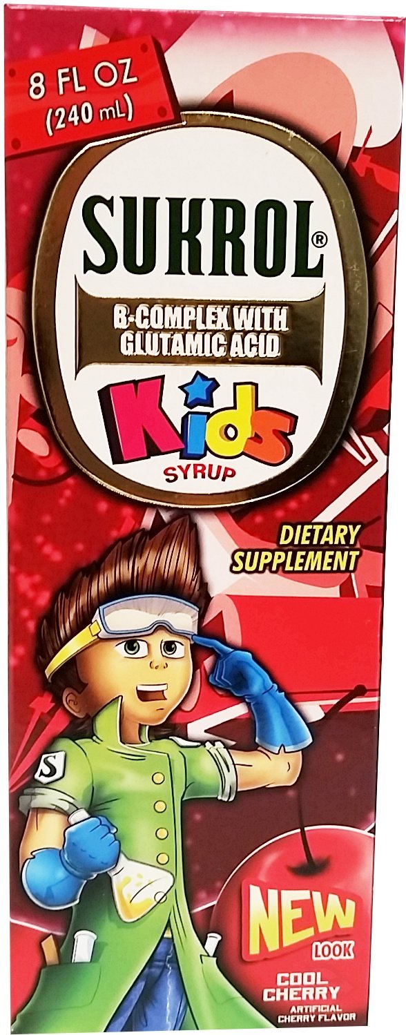 Sukrol Cherry Flavor Dietary Supplement 8.11 oz fl - Suplemento Multivitaminico sabor Cereza (Pack of 1)