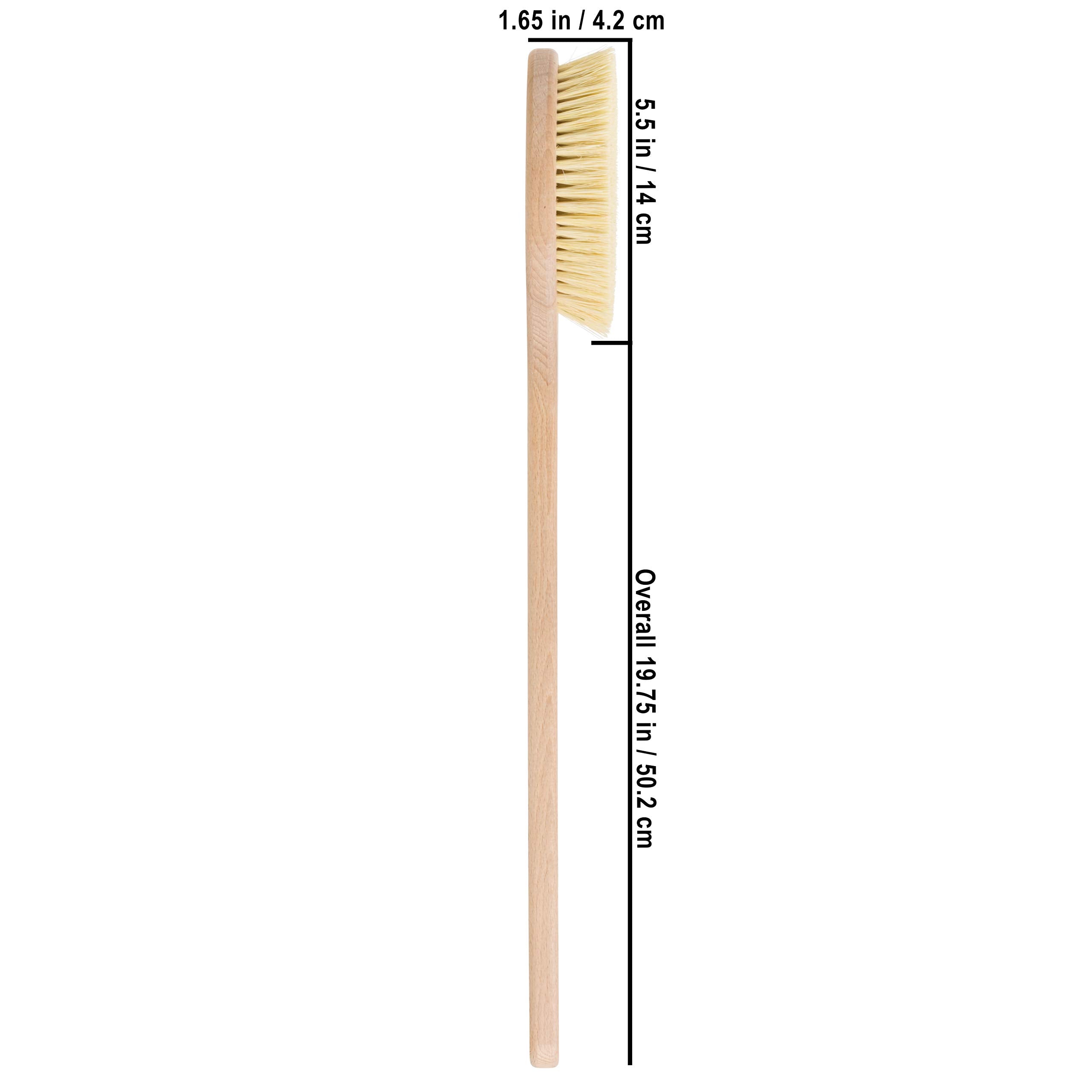 Oiled Beechwood with Tampico Fiber : Bürstenhaus Redecker Tampico Fiber Bath Brush with Oiled Beechwood Handle, 19-5/8-Inches