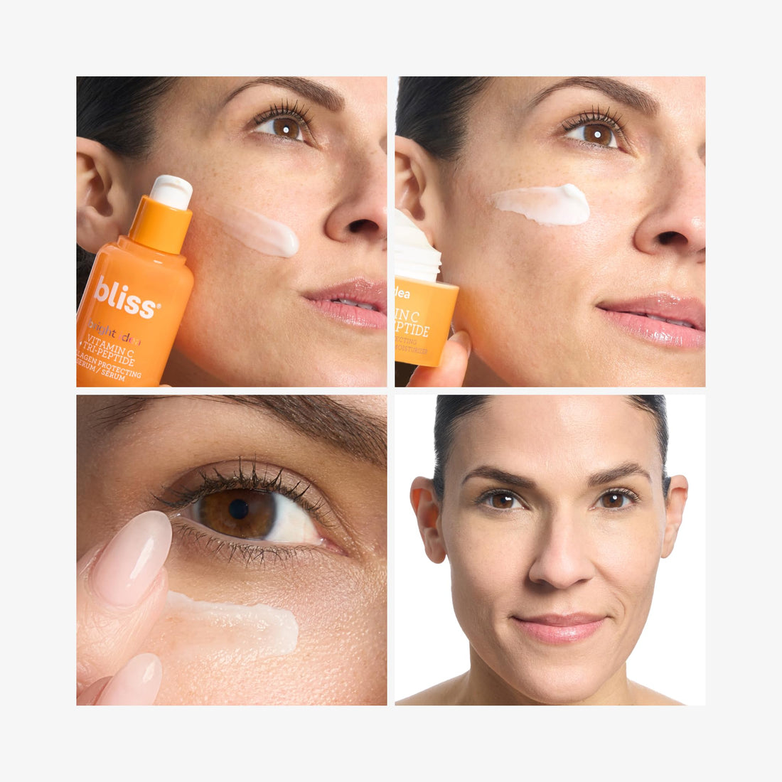 Bliss Glow Getter Bright Idea Vitamin C + Tri-Peptide 3-Piece Kit – Includes Brightening Moisturizer, Eye Cream & Serum for Radiant, Firm, Hydrated Skin – Vegan & Cruelty-Free Skincare Set