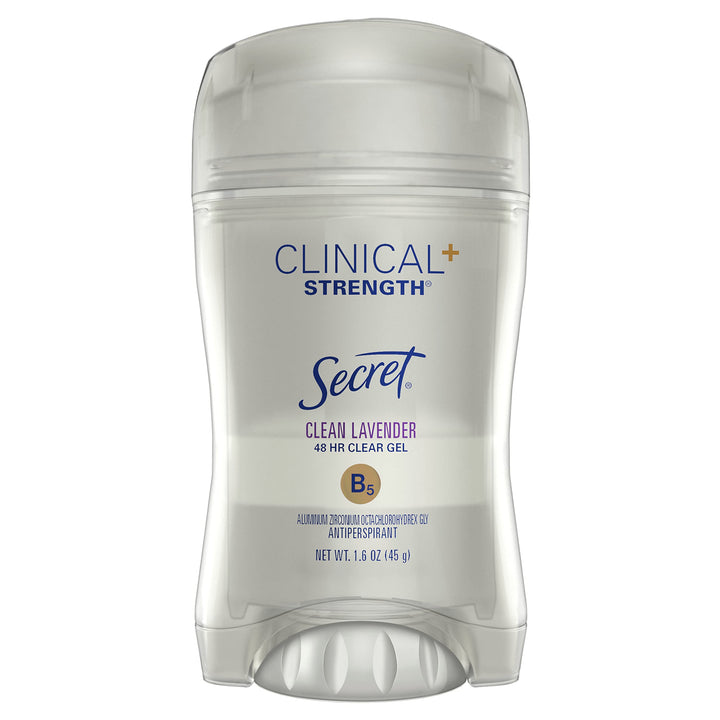 Secret Clinical Strength Clear Gel Women's Antiperspirant & Deodorant Ooh-La-La Lavender Scent 1.6 Ounce (Pack of 12)