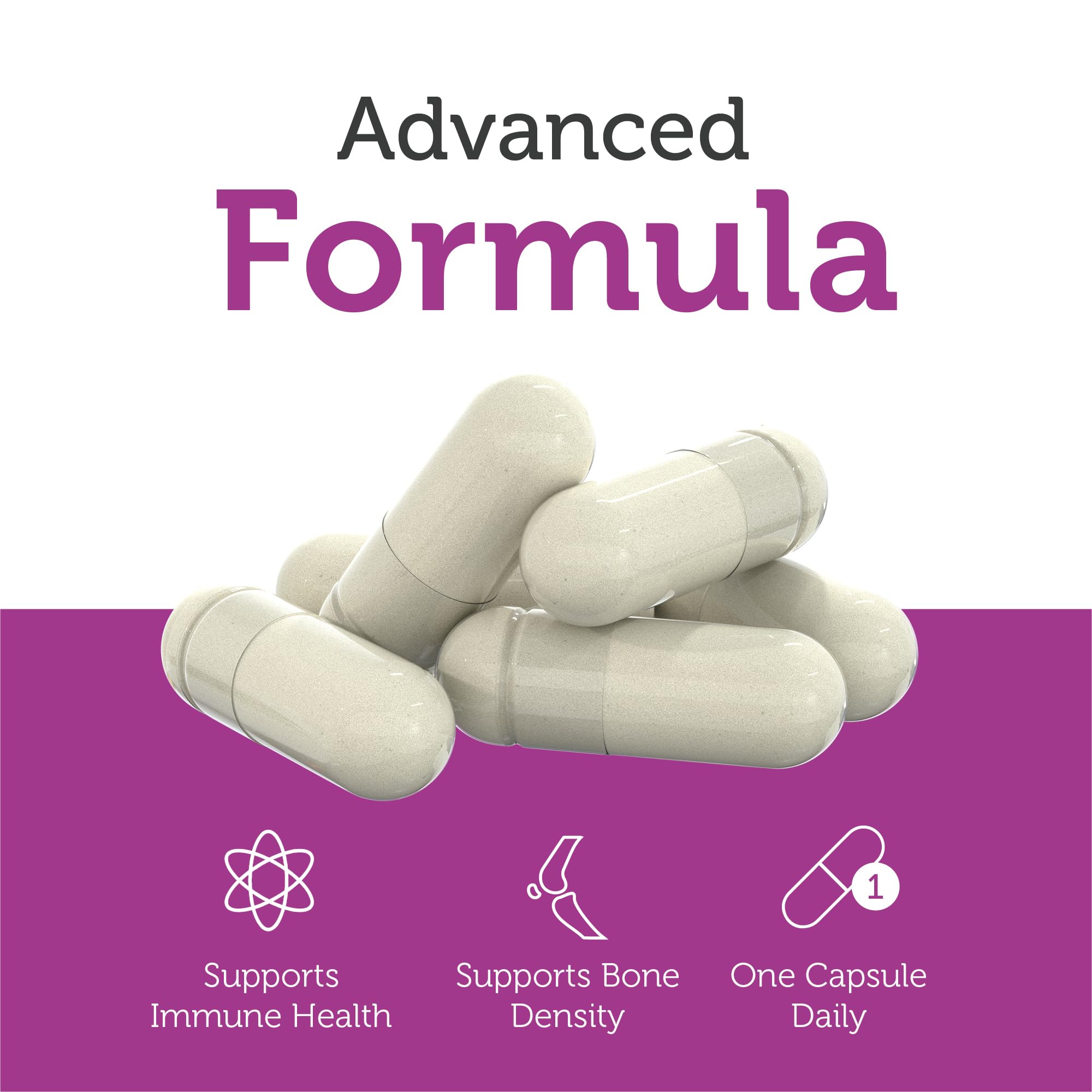 Zahler Vitamin D3 5000 IU K2 - Advanced Vitamin D3 K2 Formula - Bone Density & Calcium Absorption - Kosher Vegetarian MK7 Vitamin K2 D3 Vitamin Supplement - VIT D3 K2, Vitamin D K2 (60 Capsules)