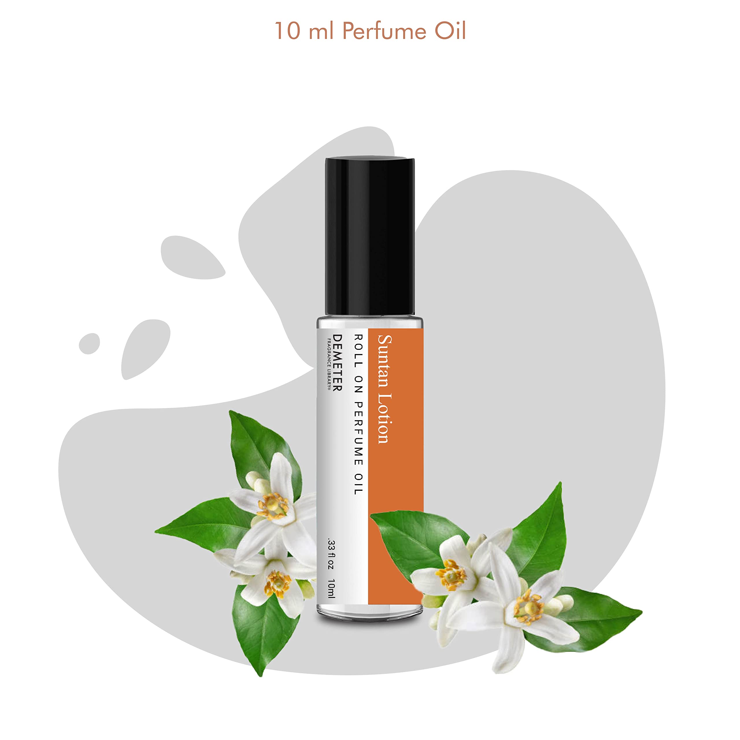 DEMETER Suntan Lotion Perfume Oil Roll on, .33 Oz, Long-Lasting