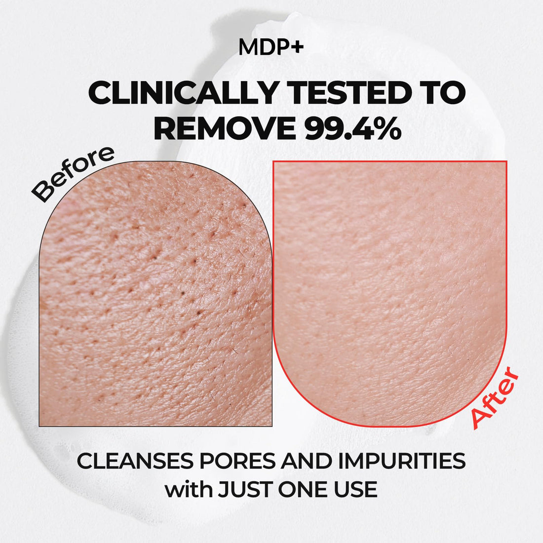 MDP+ RED LACTO COLLAGEN CLEAR 2.0, Peptide, Deep Pore Cleansing, Hydrating|4.05oz/120ml,Pore Tightening, Hydrating Cleanser, Daily Moisturizing Cleanser, Foaming Facial Wash