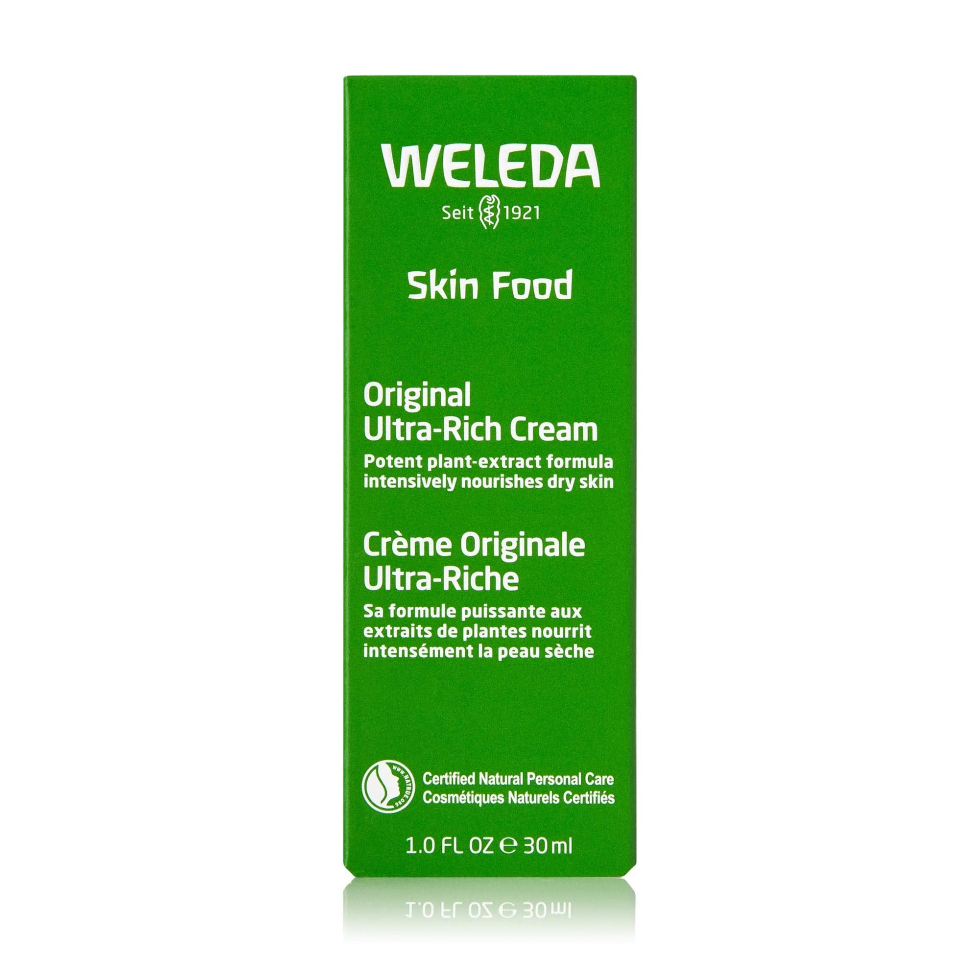 Weleda Skin Food Original Ultra-Rich Body Cream, 1 Fluid Ounce, Plant Rich Moisturizer with Pansy, Chamomile and Calendula