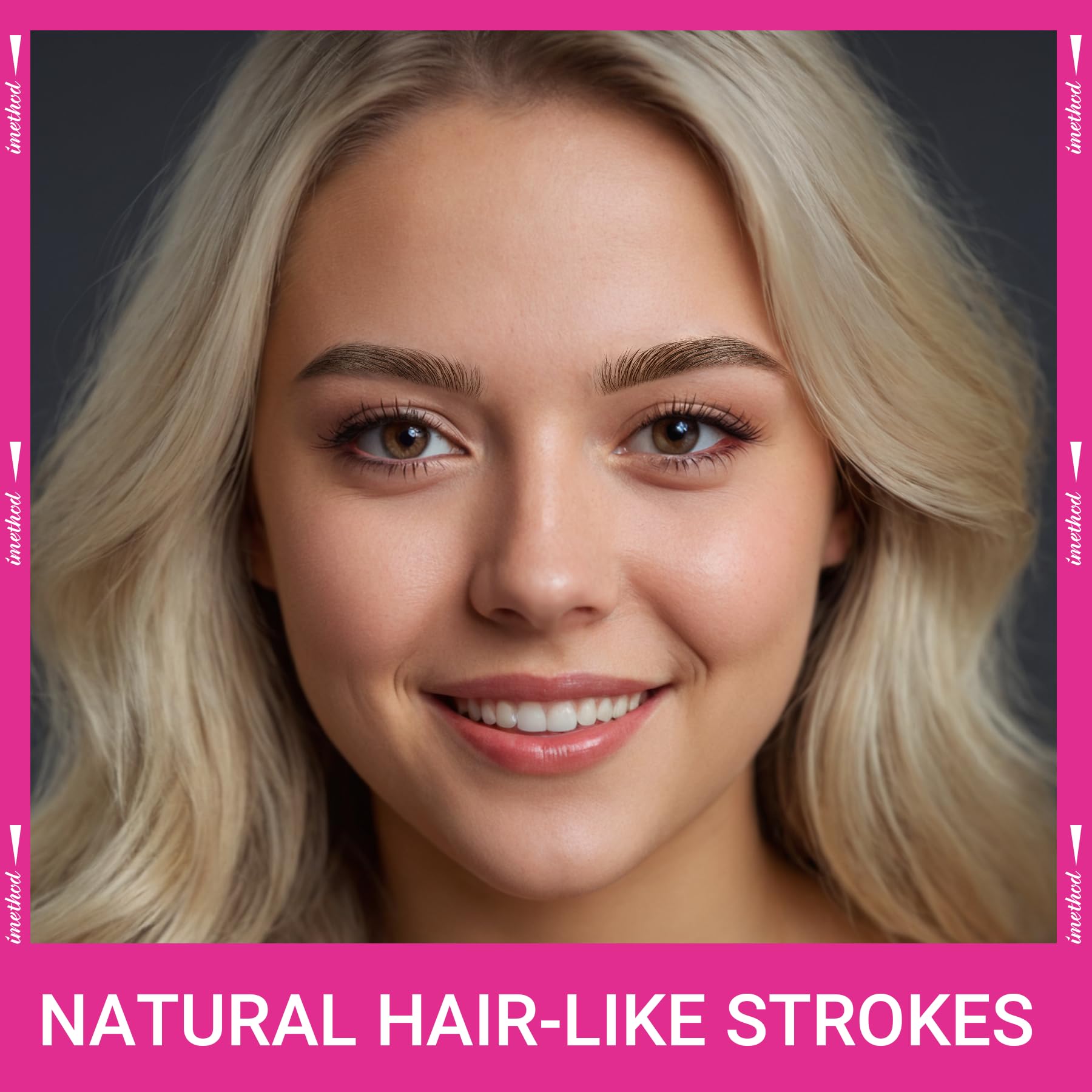 iMethod Eyebrow Pen - Eyebrow Pencil Magic 2-in-1 Eye Brow Pencils for Women with 4-Fork-Tip and Precise Brush-Tip Create Natural Hair-Like Brows, Last All Day, Microblading Eyebrow Pen, Light Brown