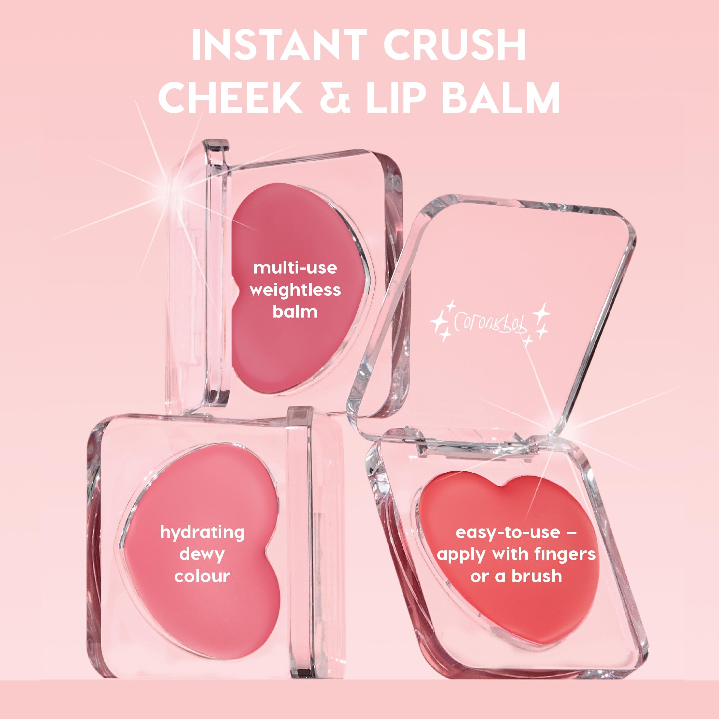 ColourPop Instant Crush Lip and Cheek Tint - Multi-Use Dewy Balm with a Weightless, Long-Lasting Formula - Cream Blush Balm Infused with Shea Butter to Nourish Skin - Second Date