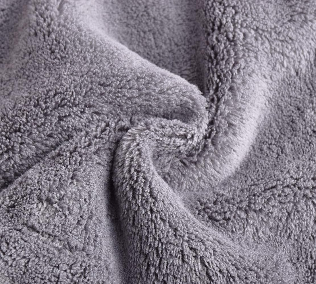 BloomSesame Makeup Remover Cloths for Face, Eye, Lips - Reusable Makeup Remover Pads Soft Microfiber Facial Cleansing Cloths 5 x 5inch 12 Pack (Gray)