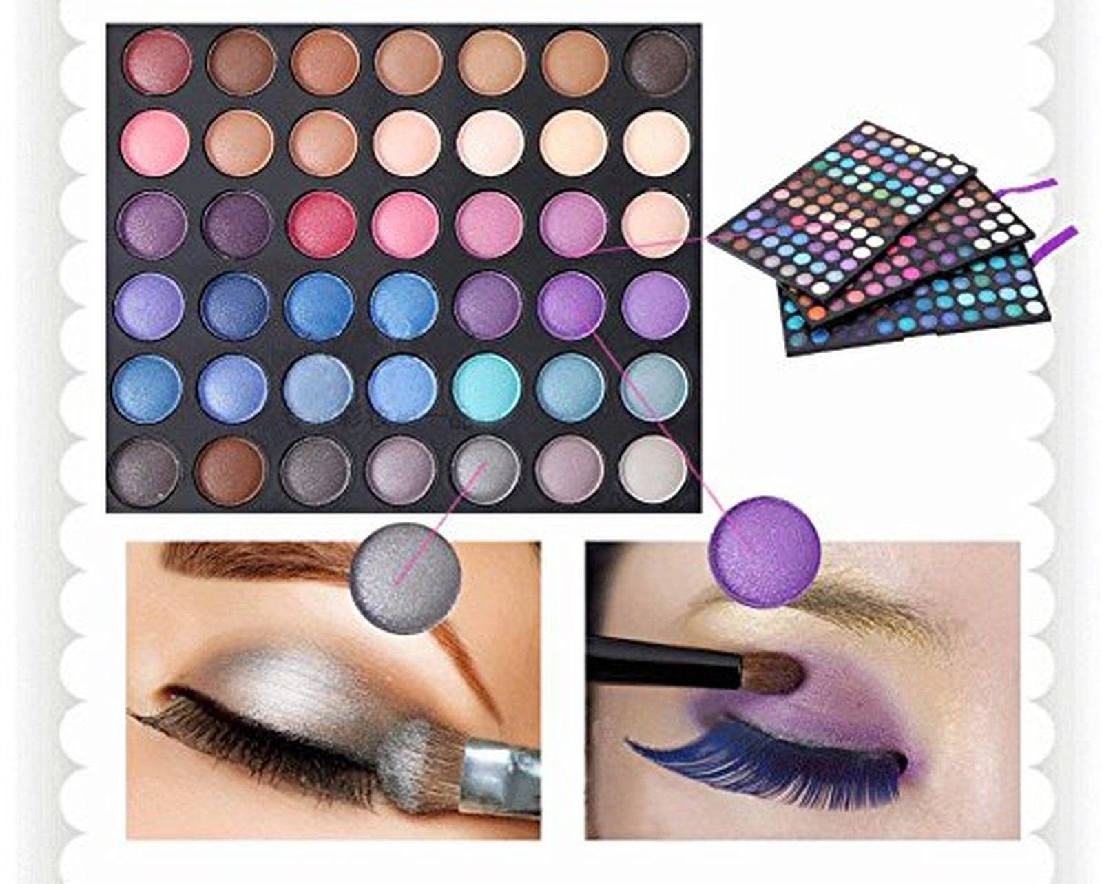 252 Full Colors Eyeshadow Pallete Professional Matte Makeup Eye Shadow Include Matte and Shimmer Colors
