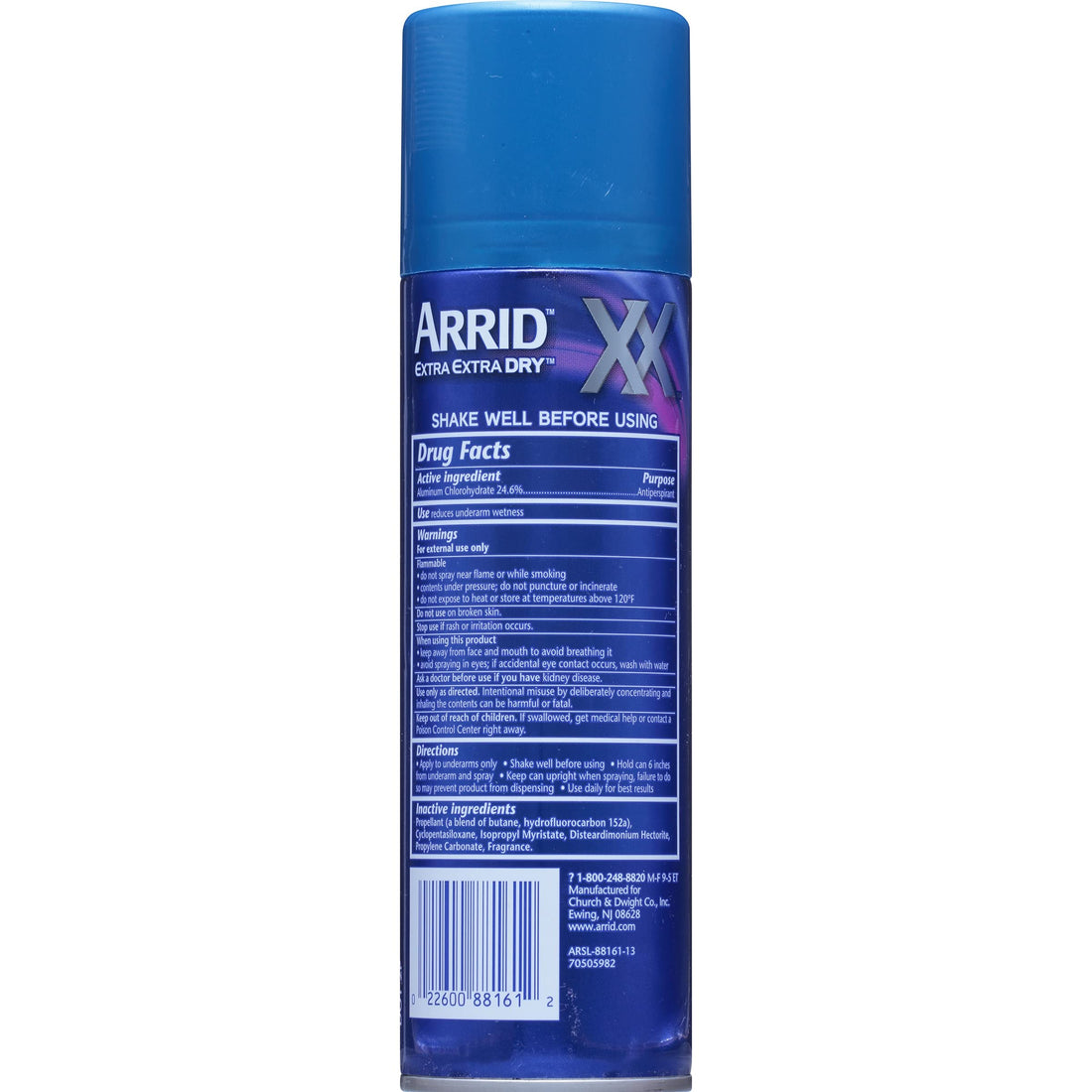 ARRID XX Anti-Perspirant Deodorant Spray, Morning Clean 6 oz (Pack of 3)