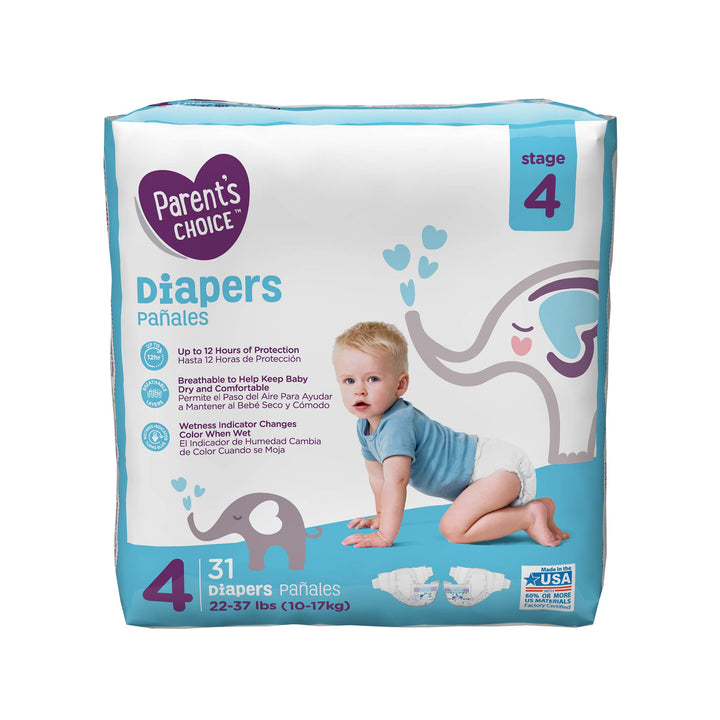 Parent's Choice Diapers, Choose Your Size, 31 Count