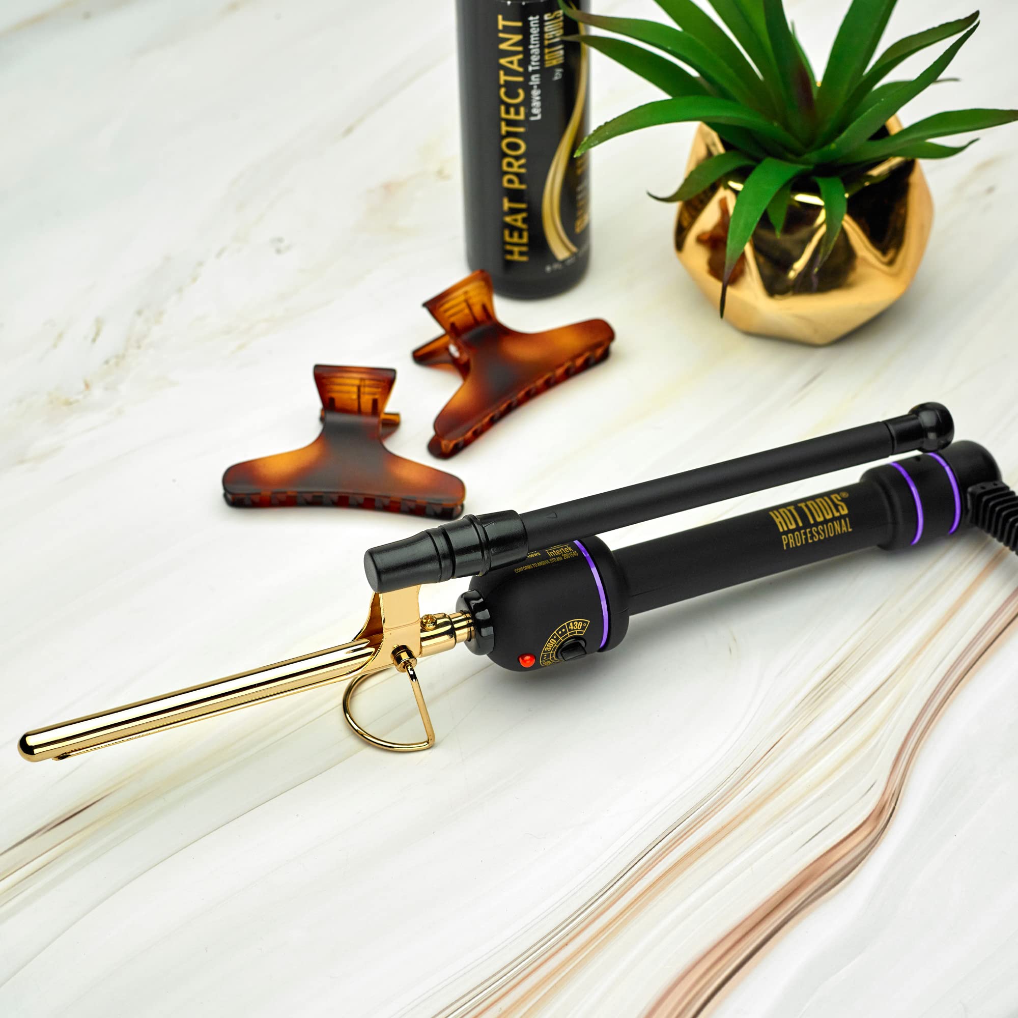 Hot Tools 3/8 Gold Marcel Curling Iron HT1106