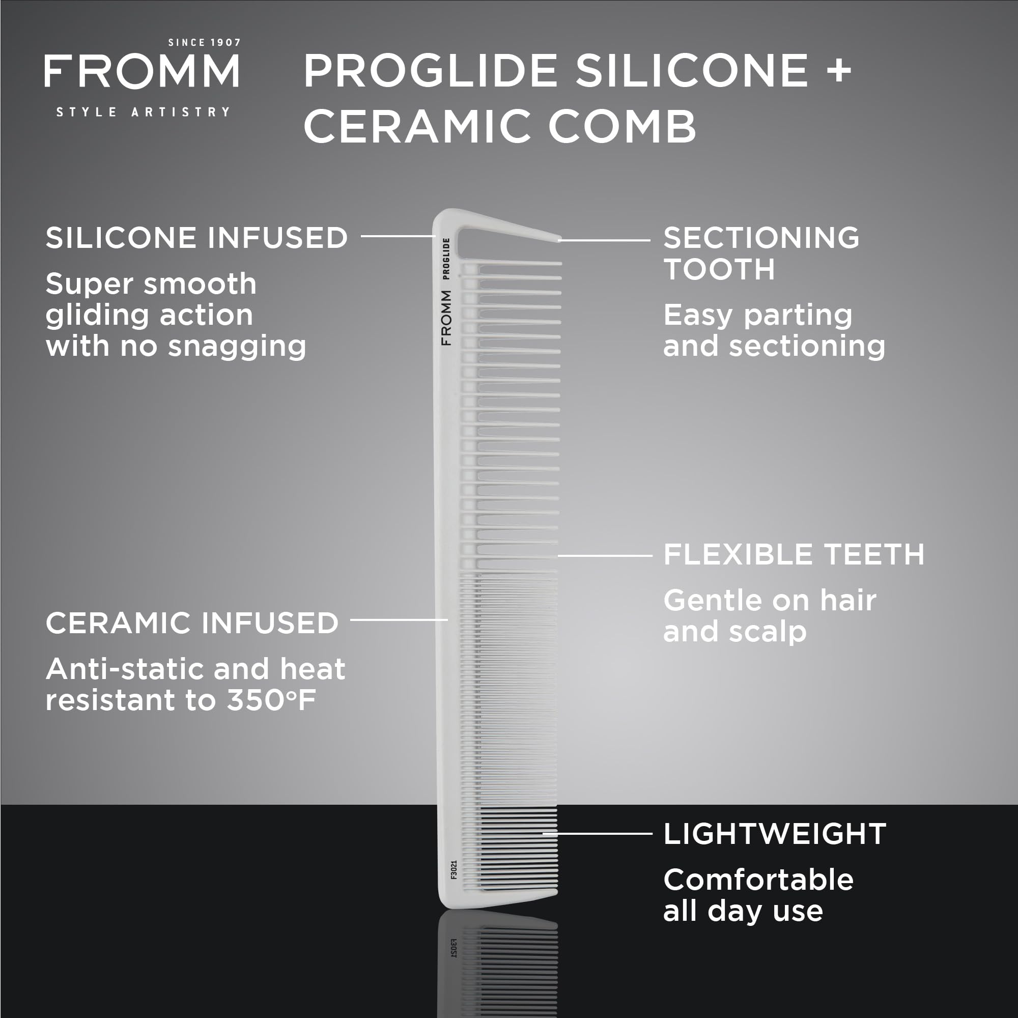 Fromm F3021 ProGlide 7.5 Basin Comb