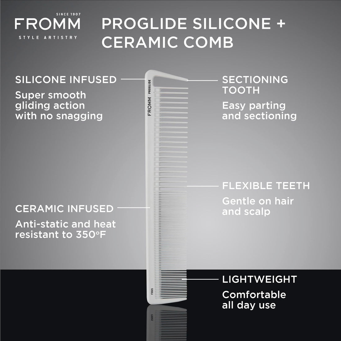 Fromm F3021 ProGlide 7.5 Basin Comb