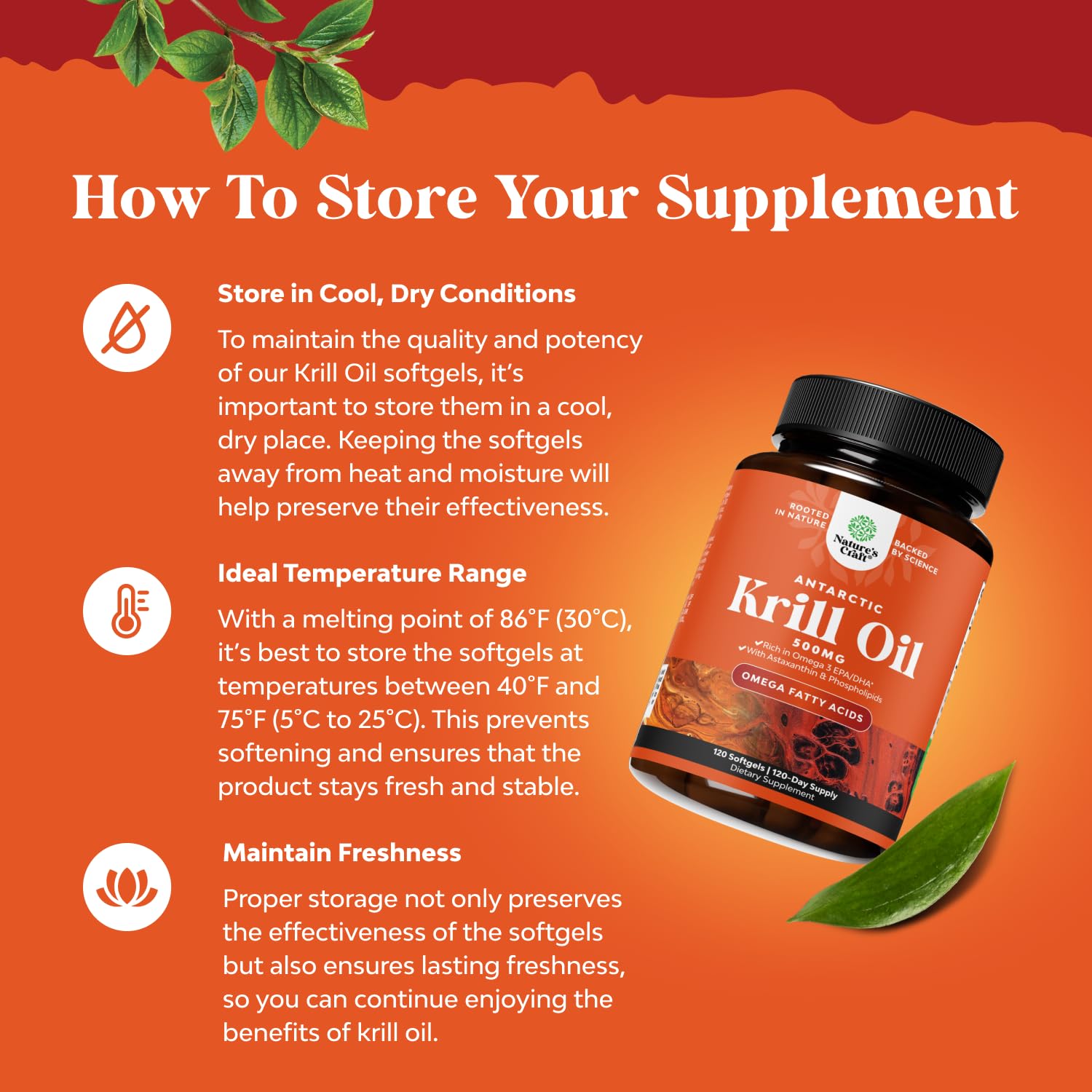 Antarctic Krill Oil 500mg Softgels - High Absorption Krill Oil Omega 3 Fatty Acid Supplement with Potent EPA DHA Astaxanthin and Phospholipids - Wild Caught Burpless Fish Oil Omega 3 Supplement