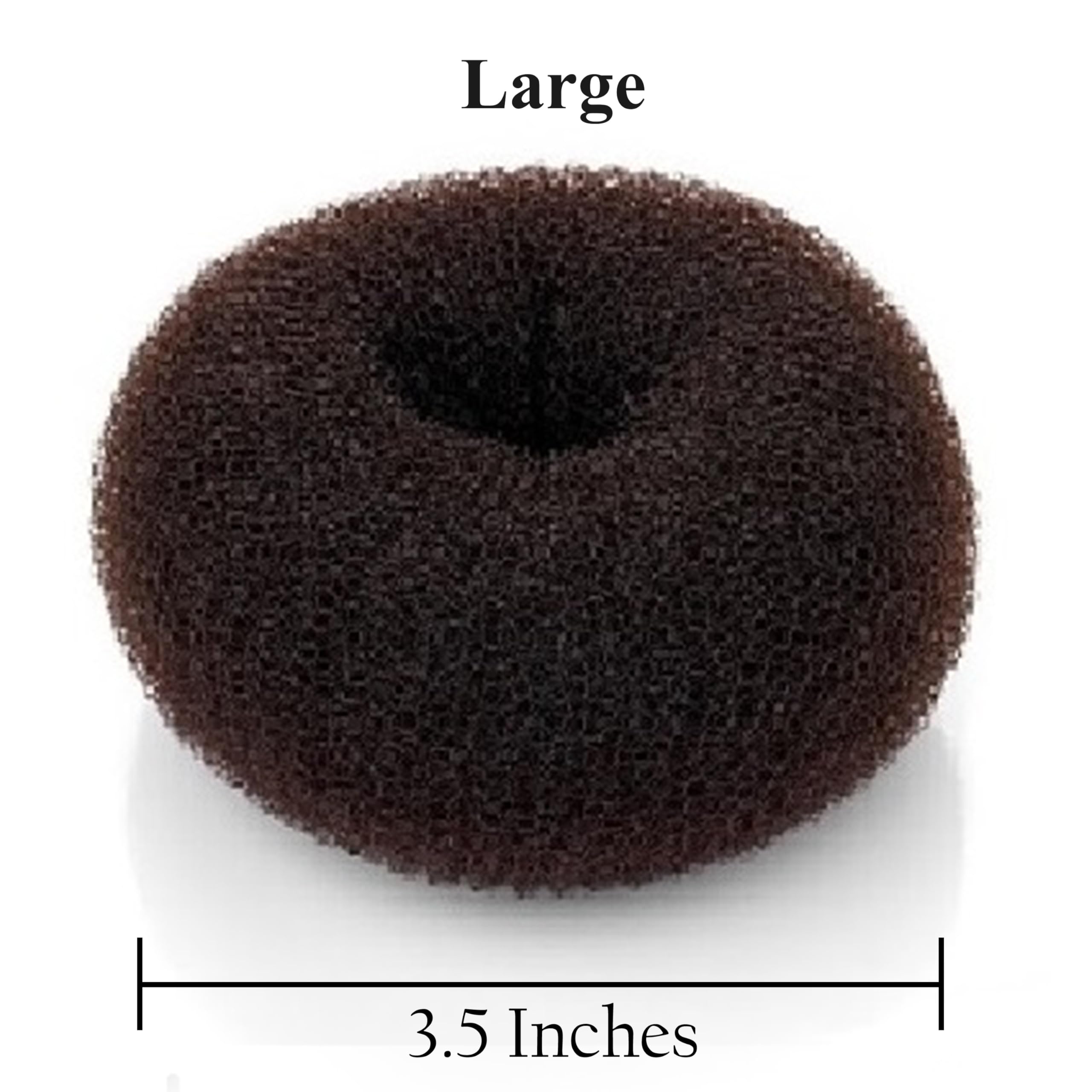Beaute Galleria - Chignon Hair Donuts Ring Style Bun Maker (Large, Brown)