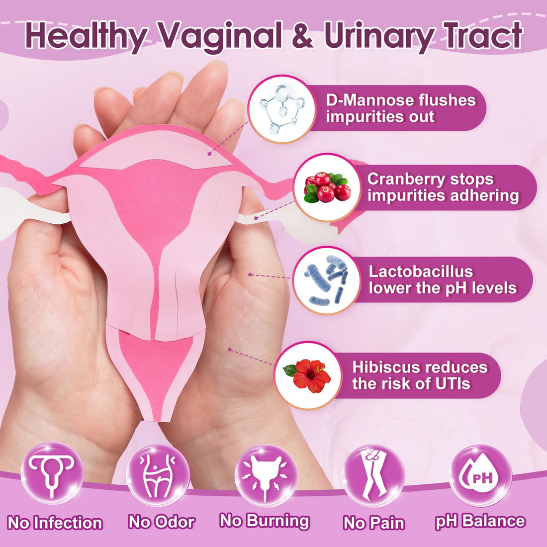 NATURE TARGET Probiotics for Women, 100 Billion CFUs Probiotic with Digestive Enzymes & Prebiotics, Vaginal Probiotics with Cranberry for Urinary Tract Health, pH Balance, 180 Veggie Capsules