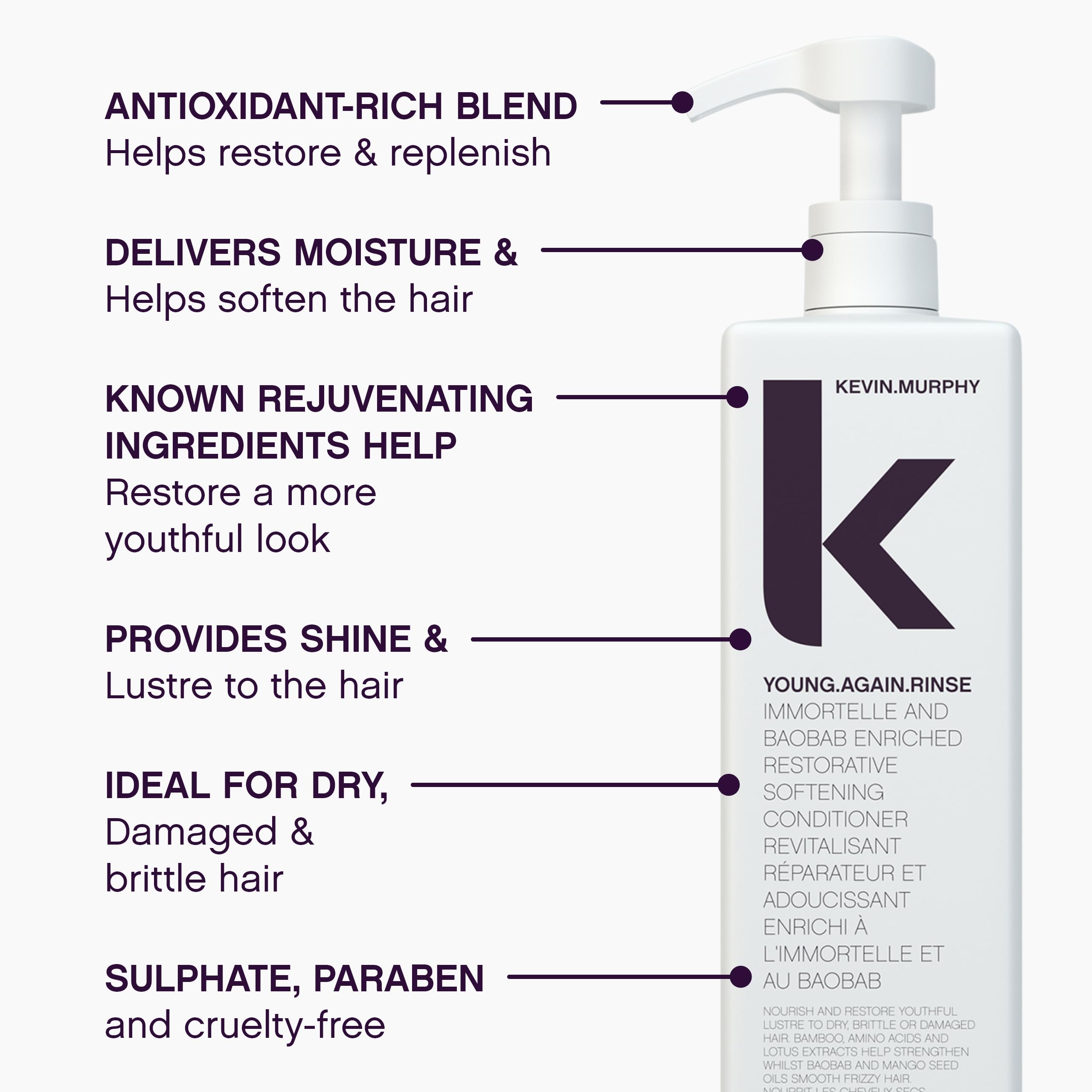 KEVIN MURPHY Young Again Rinse Conditioner, 33.6 Fl Oz