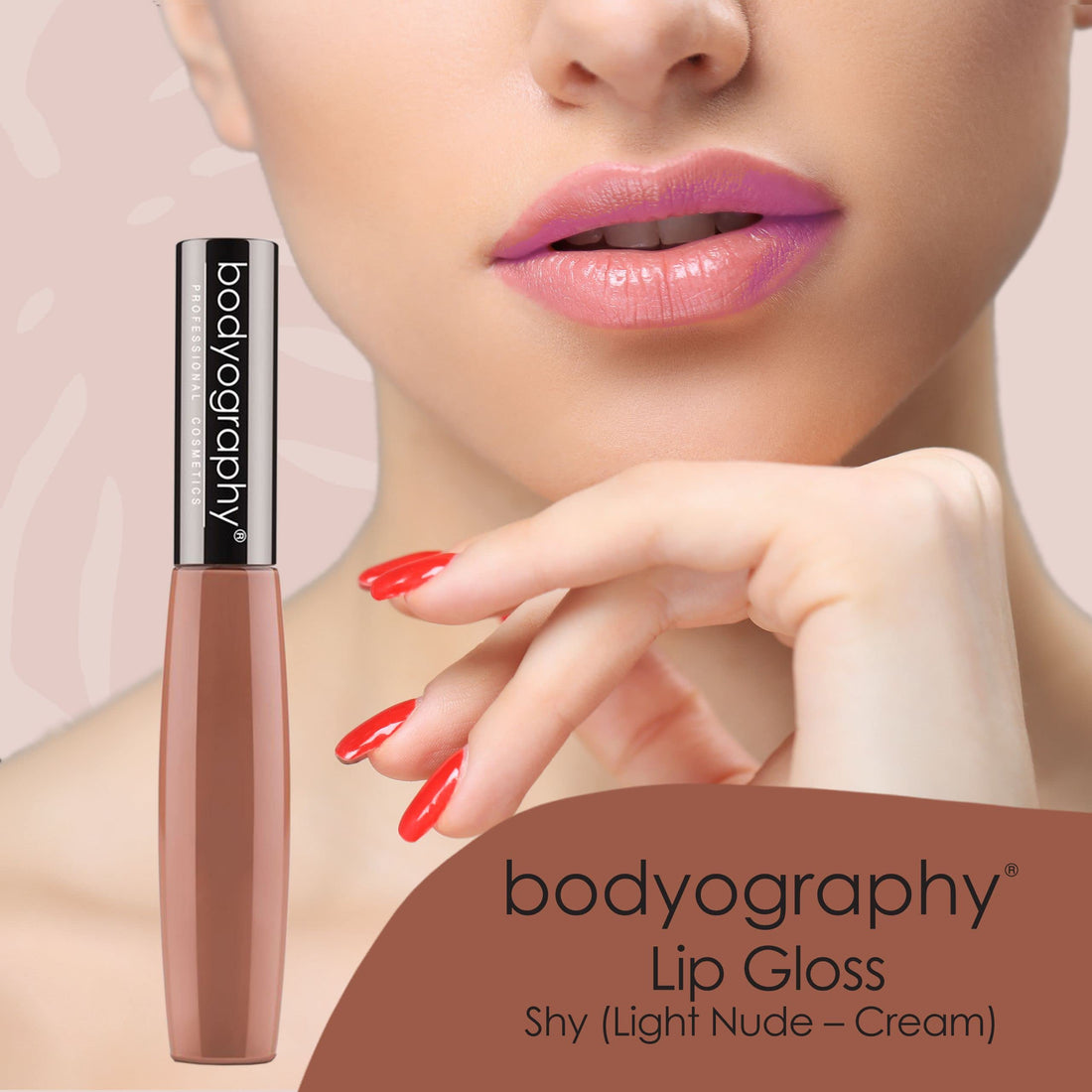 Bodyography Lip Gloss, Shy, 0.3 Ounce