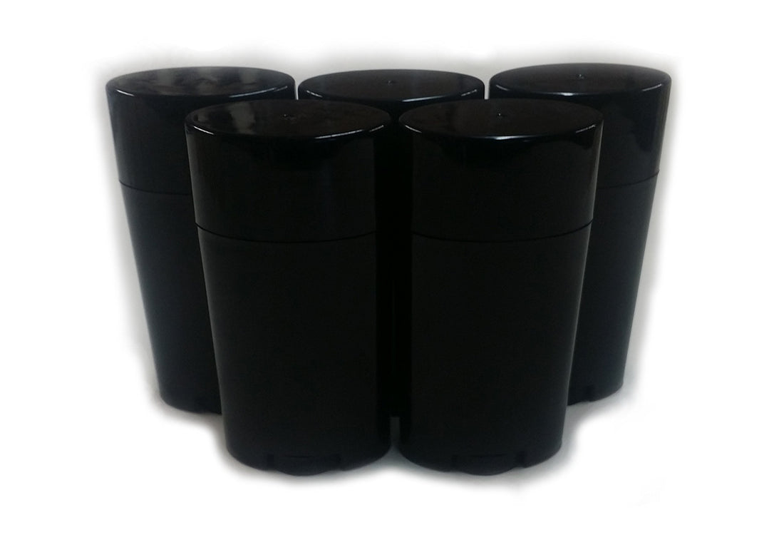 Eclectic Supply Black: Dmtse Deodorant Containers, New & Empty; Pack of 5
