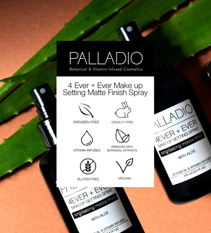 PALLADIO BEAUTY 4 EVER + EVER MAKE UP SETTING DEWY FINISH SPRAY - DEWY, 100 ml (3.4 fl oz)