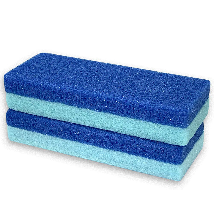 Maryton Pumice Sponge for Feet, Pedicure Stone Foot Scrubber File and Callus Remover Block Pack of 2 (Blue)