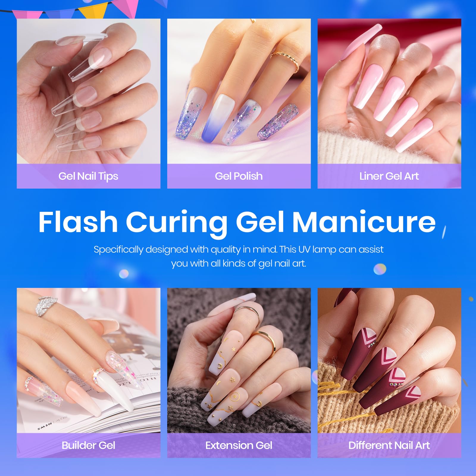 Beetles Mini Uv Light for Gel Nails Flash Curing Innovative with Smart Sensor for Easy and Fast Extension System, Portable Manicure Uv Led Light for Gel Nail Polish Diy