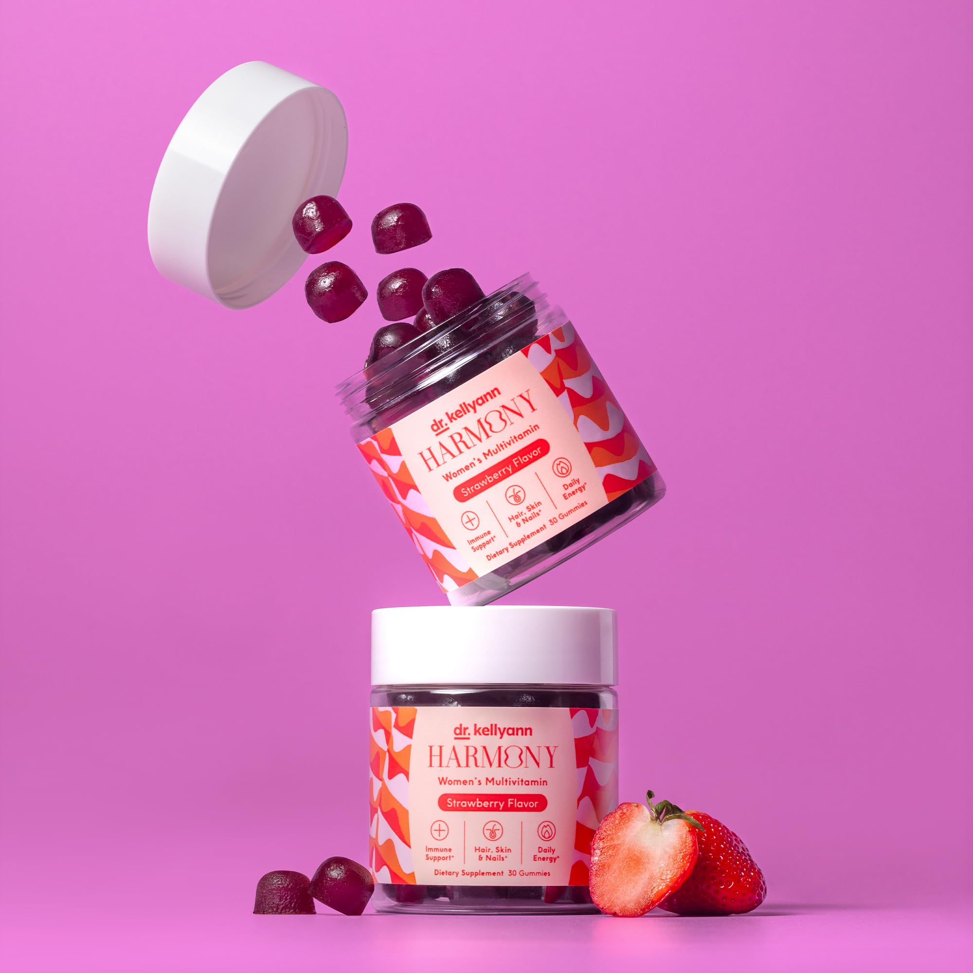 Dr. Kellyann Daily Divine Gummies – Women’s Everyday Multivitamin, Non-GMO, Supports Energy, Skin & Immunity