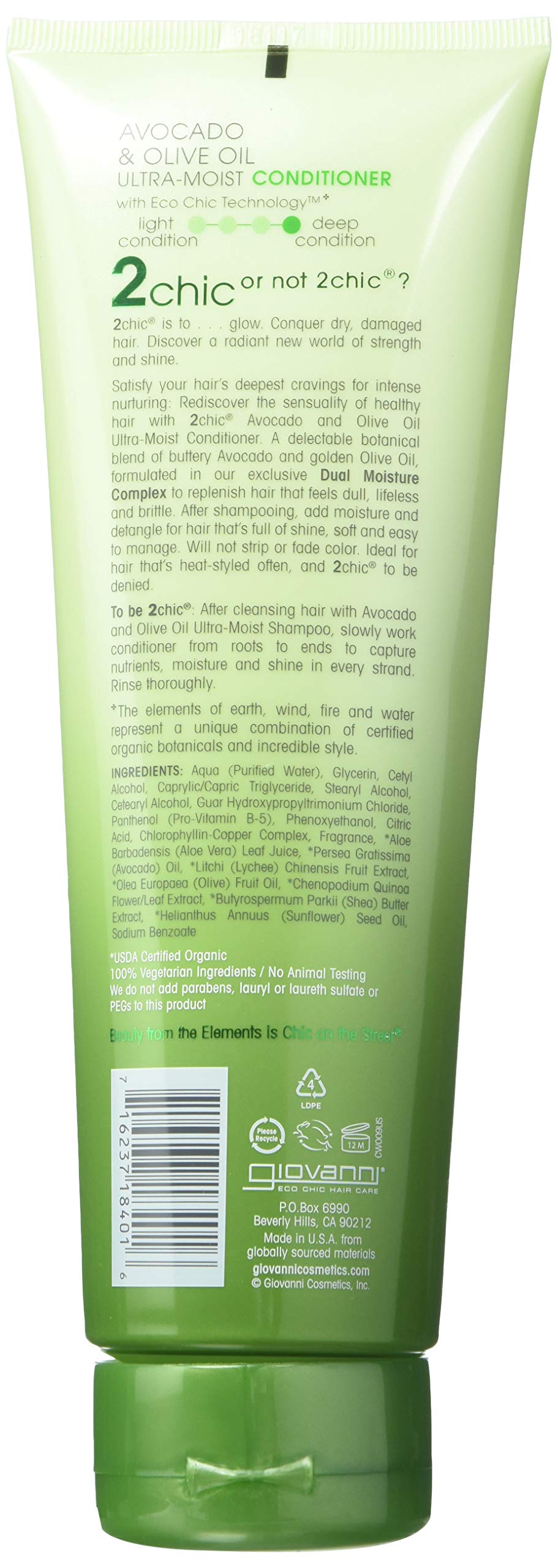 GIOVANNI HAIR CARE PRODUCTS Giovanni Cosmetics 2chic Cond Avcdo & Olv Oi