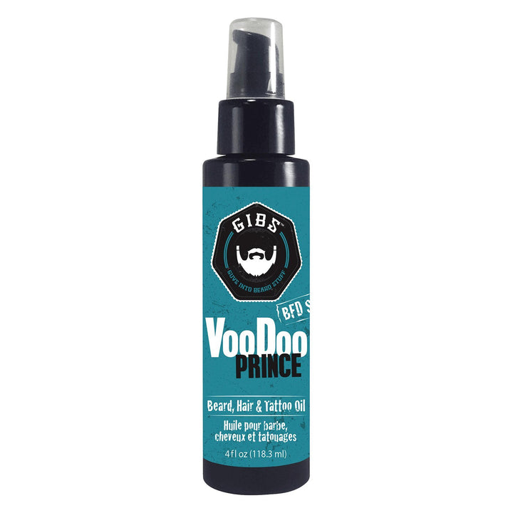 GIBS Voodoo Prince Beard, Hair & Tattoo Oil 4 oz