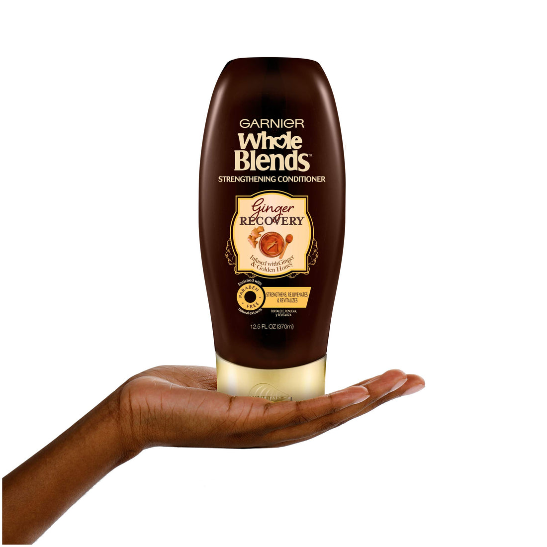 Garnier Hair Care Whole Blends Ginger Recovery Strengthening Conditioner, 12.5 Fl Oz