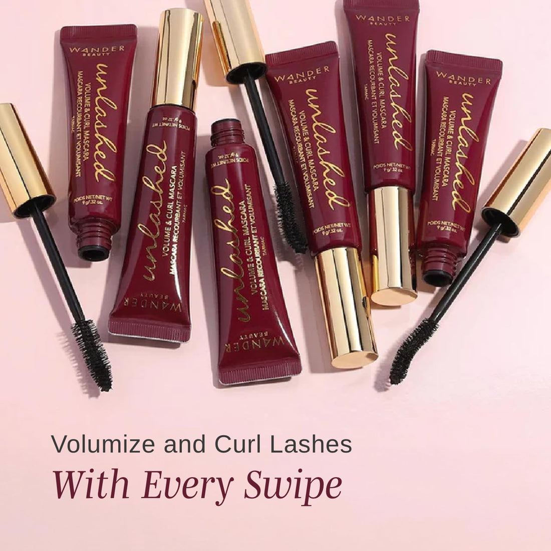 Wander Beauty Unlashed Volume And Curl Mascara In Tarmac .32 Oz Full Size