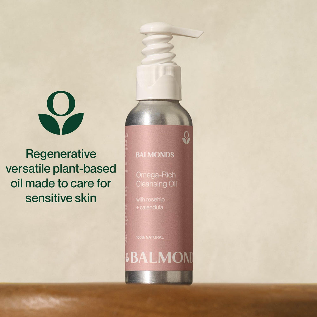 Balmonds Omega-Rich Cleansing Oil 200ml - Nourishing Facial Cleansing Oil - Skin Conditioning Cleansing Oil with Rosehip and Calendula - Removes Makeup and Suits Dry, Sensitive Skin
