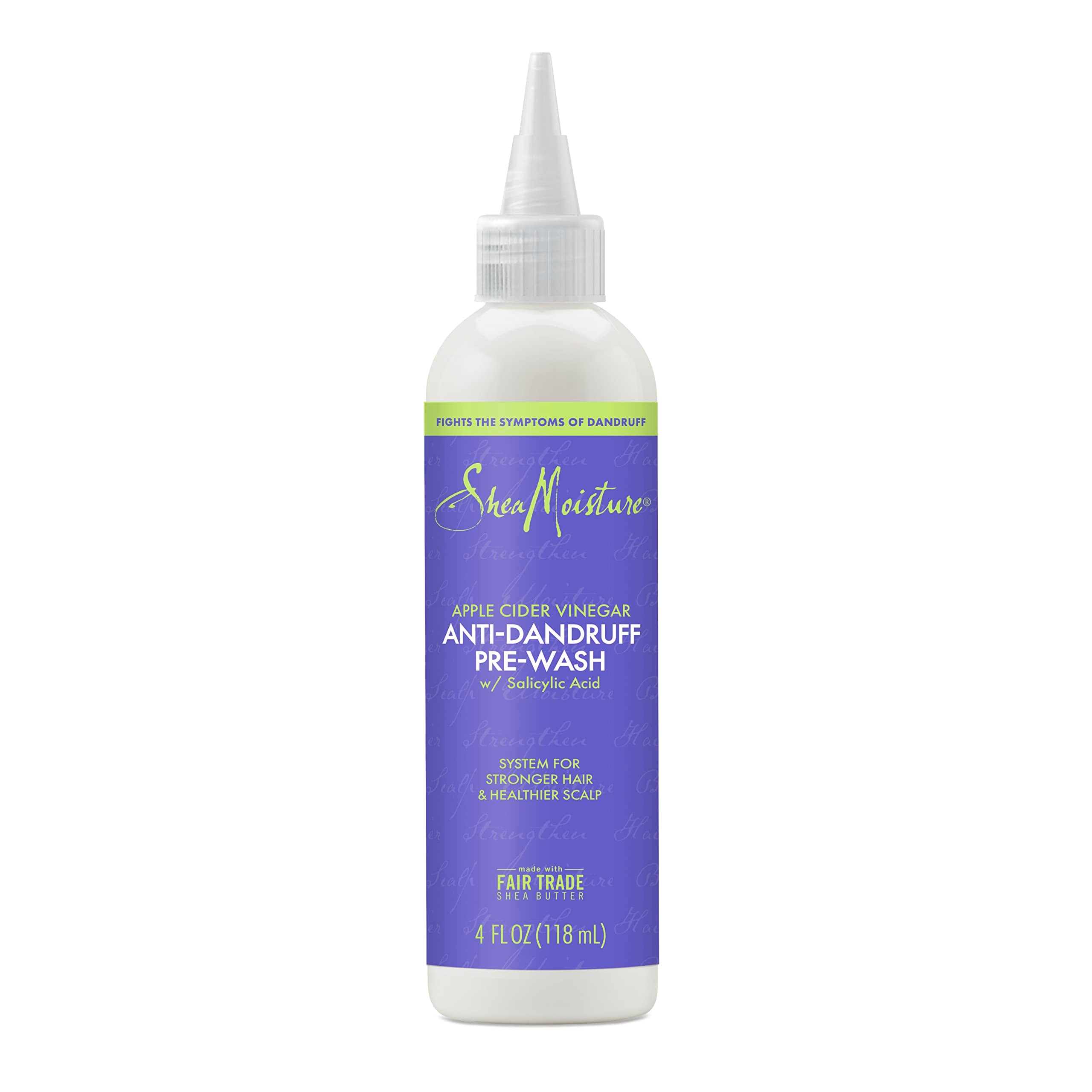 SheaMoisture Hair Care System Anti-Dandruff Pre-Wash For Stronger Hair & Healthier Scalp Formulated With Apple Cider Vinegar Fair Trade Shea Butter For Soft, Smooth Hair 4oz