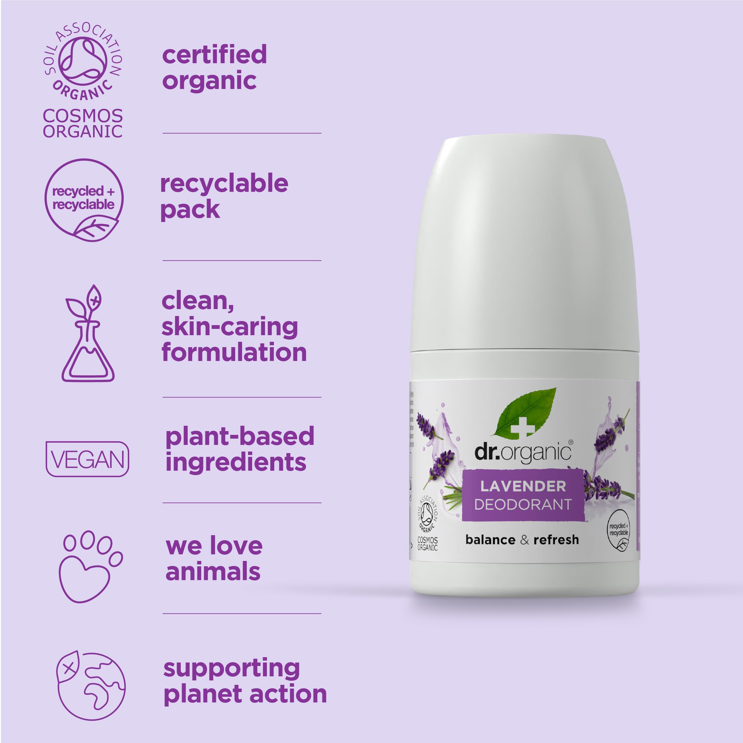 Dr Organic Lavender Deodorant 50ml