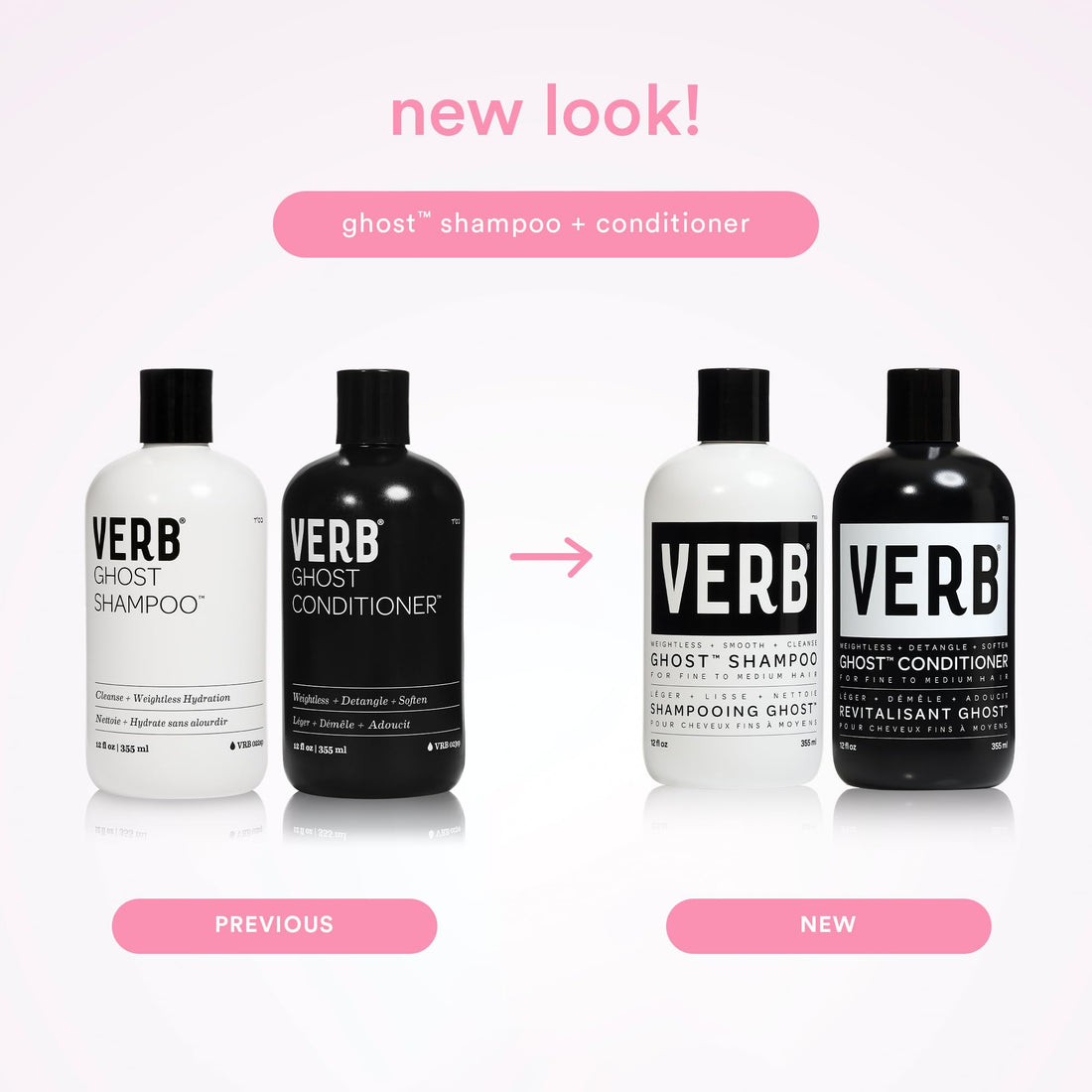 VERB Ghost Conditioner, 32 fl oz- Infused with Moringa Oil -Moisturizes Fine and Weighed Down Hair - Vegan, No Parabens or Harmful Sulfates