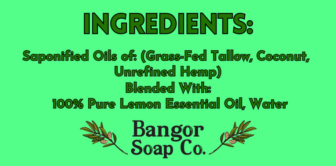 Bangor Soap Co.'s COOLING TEA TREE EUCALYPTUS Pure, Natural Soap Bars, The FINEST Tallow, Coconut, and Hemp, NOTHING Artificial, NOTHING Superficial for A Smooth, Nourishing Lather (3-Pack)…