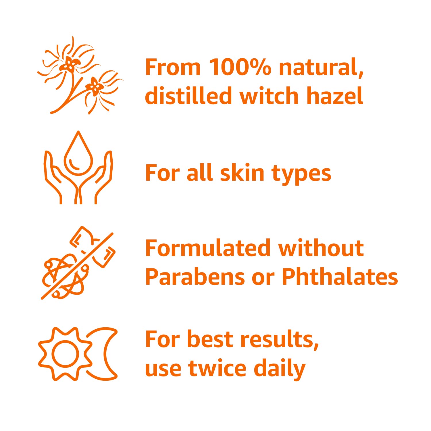 Amazon Basics Witch Hazel Pore Perfecting Toner, 16 Fluid Ounces, 1-Pack