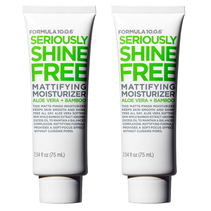 FORMULA 10.0.6 2 pack Seriously Shine Free Mattifying Moisturizer 2.54 fl oz (75ml)
