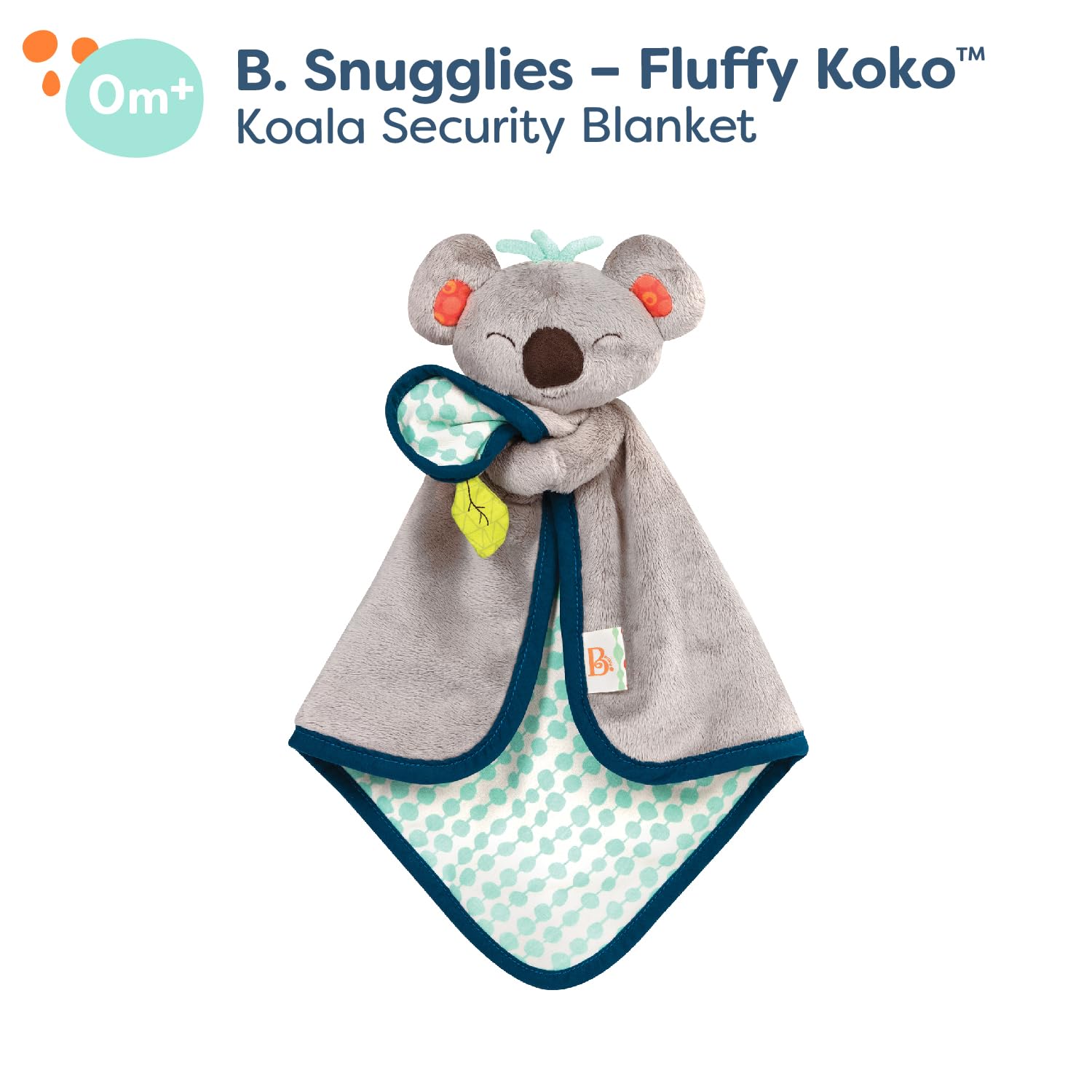 B. toys- B. baby – Koala Lovey – Plush Security Blanket – Stuffed Animal for Babies – Soft Baby Blankie – Newborn, 0 Snugglies - Fluffy Koko