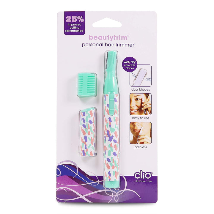 Clio Designs Model - 3901 Beautytrim Personal Hair Trimmer, Super Cute Designs That Everyone Loves (Colors May Vary)