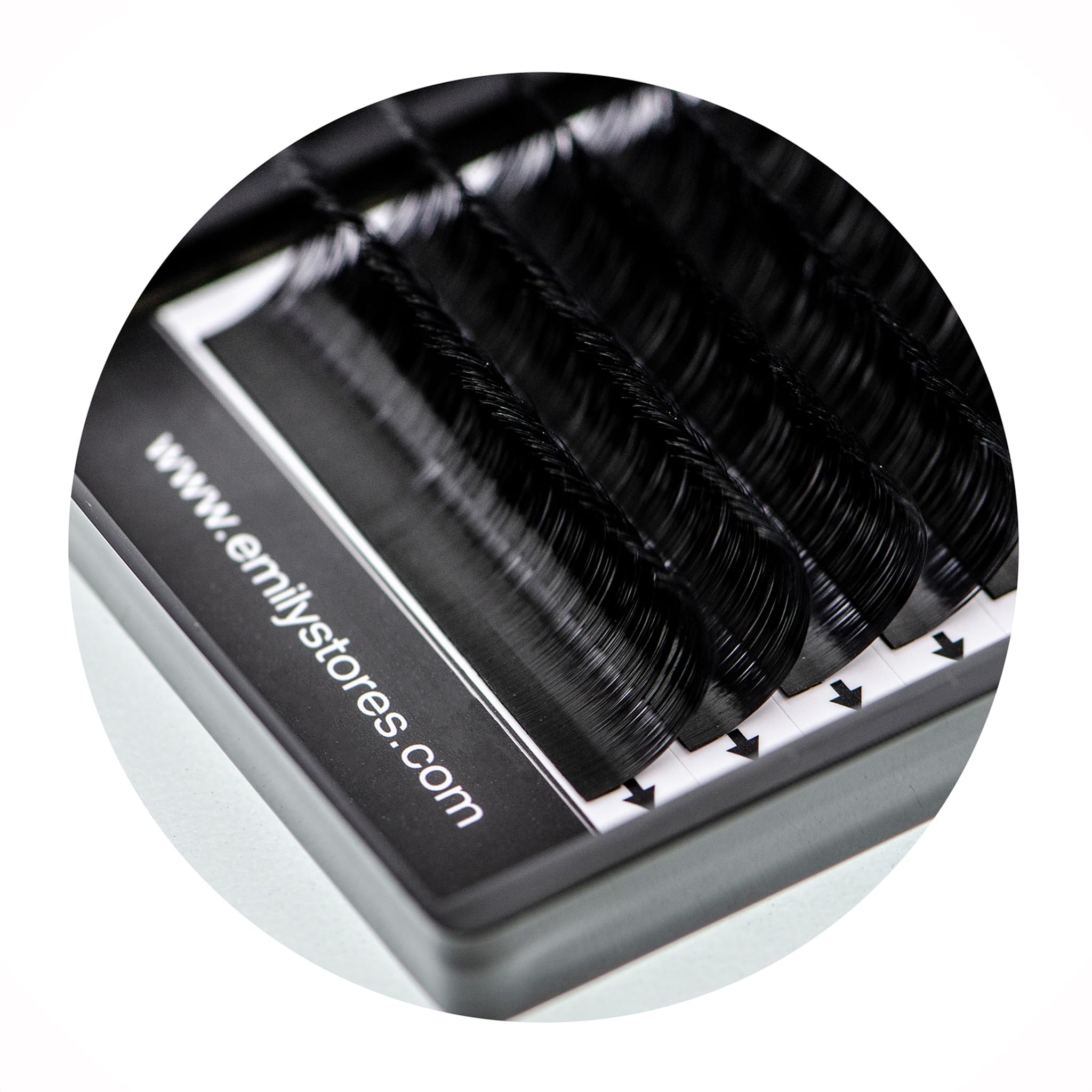 EMILYSTORES Eyelash Extensions 0.10mm Thickness C Curl Length 12mm Silk Mink Fake Eye Lashes In One Tray