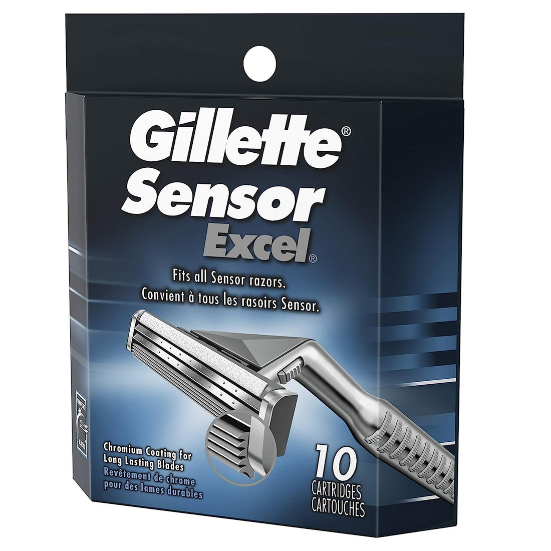 Gillette Sensor Excel Shaving Cartridges For Men - 10 ea (Packaging May Vary)