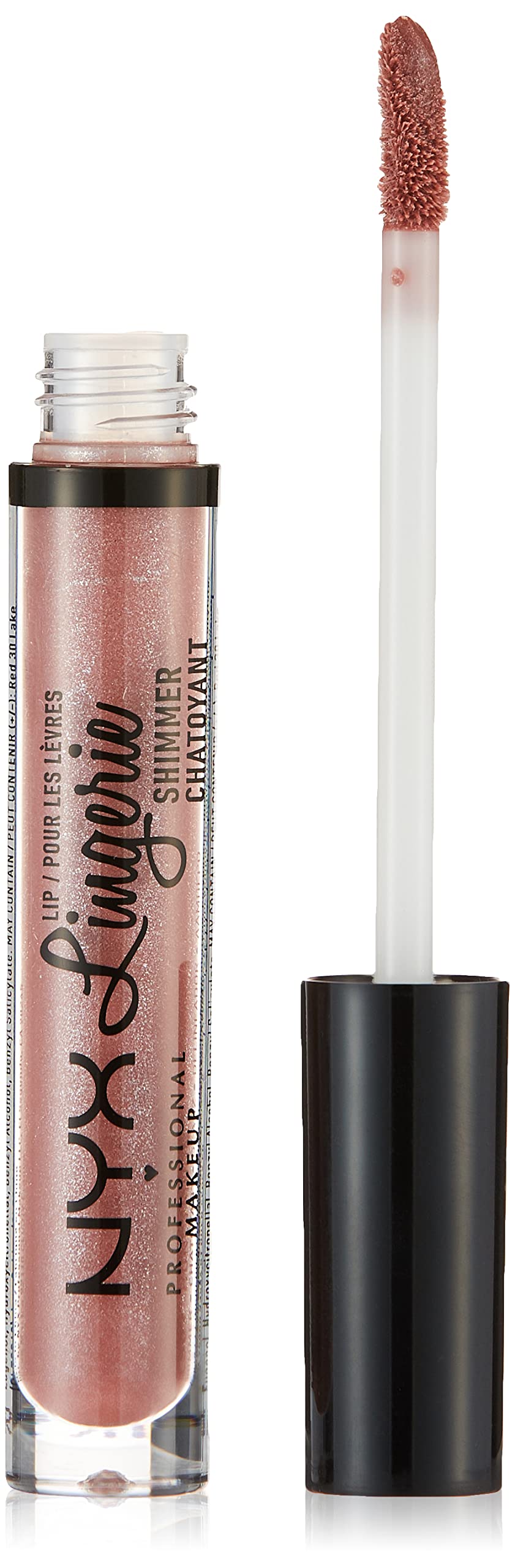 Nyx Professional Makeup Lip Lingerie Shimmer, Mauve Pink, 0.11 Ounce