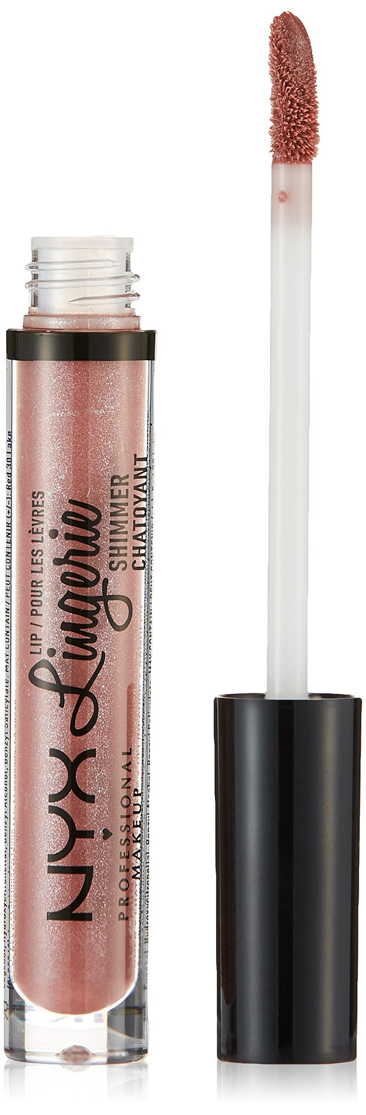 Nyx Professional Makeup Lip Lingerie Shimmer, Mauve Pink, 0.11 Ounce