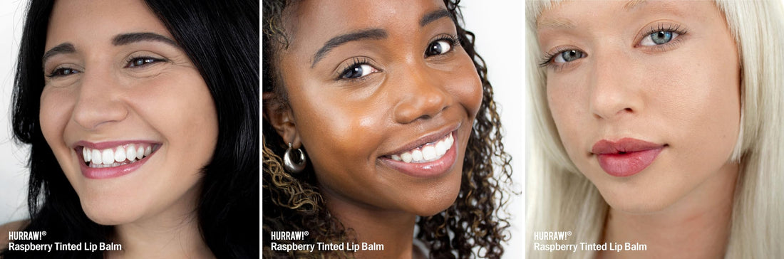 Hurraw! Raspberry Tinted Lip Balm, 3 Pack: (Sheer Berry Tint) Organic, Certified Vegan, Cruelty and Gluten Free. Non-GMO, 100% Natural Ingredients. Bee, Shea, Soy and Palm Free. Made in USA