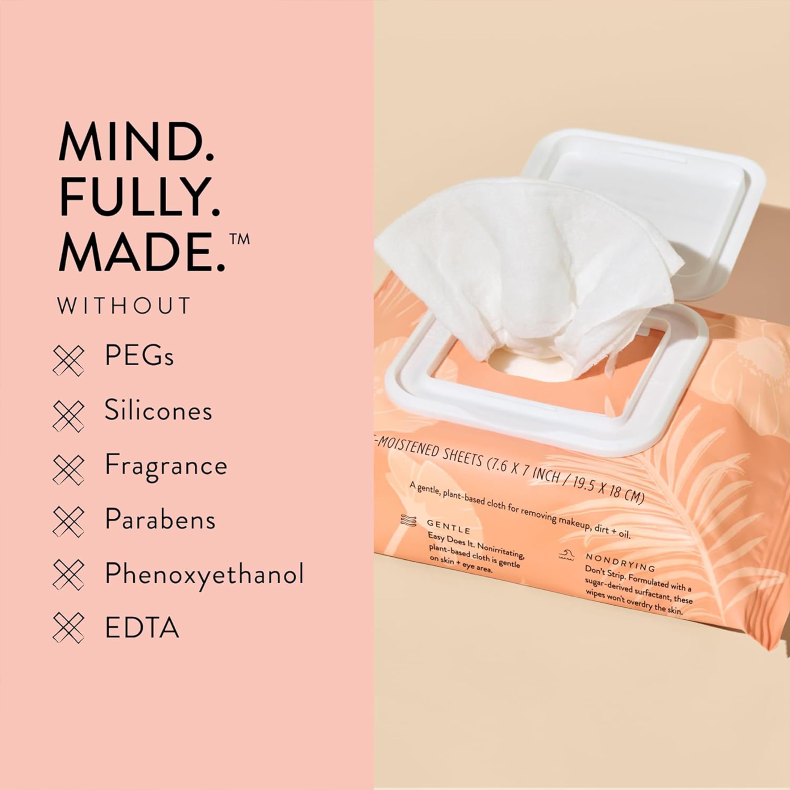 Honest Beauty Makeup Remover Wipes, 30 Count